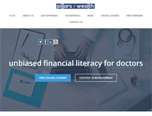 Tablet Screenshot of pillarsofwealth.com